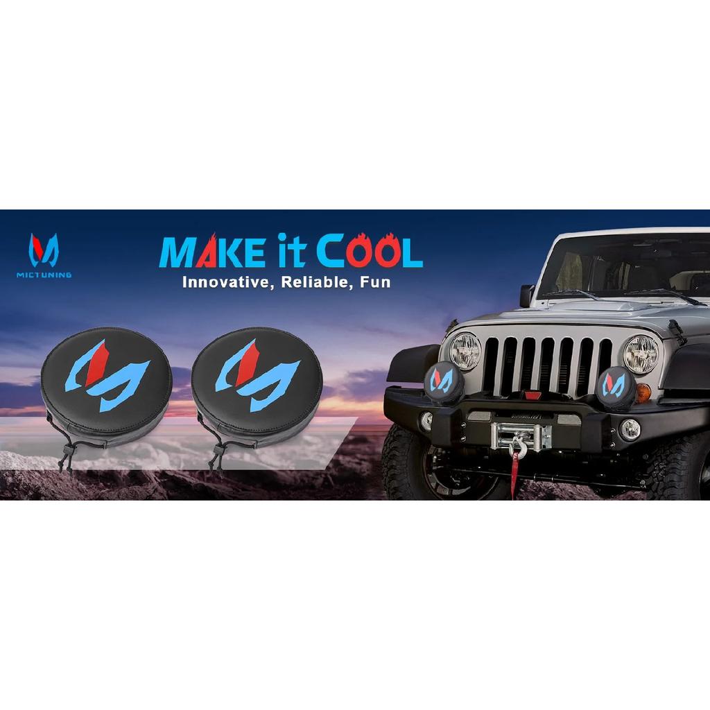 7/9 Tommers Svart LED Pods Beskyttelsesdeksel, LED Kube Lysdeksel Beskyttende Lysbar Offroad Lys Kjøre Tåkelys Linsecover