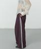 Michikoleondeonkosino Lace-Trimmed Jersey Pants Deep Purple