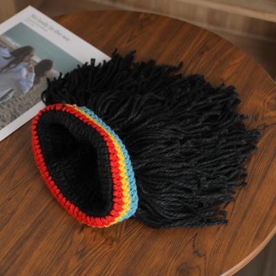 Novinka Rasta Paruková čepice Unisex Hip Hop Cosplay Cosplay Čepice Čepice Jamajka Ručně vyrobená čepice Reggae Dreadlocks Africa Roots Paruka