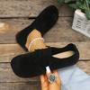 Sapatos casuais femininos de bico fino com cadarço, estilo vintage, planos, de bico baixo, para uso diário e dirigir