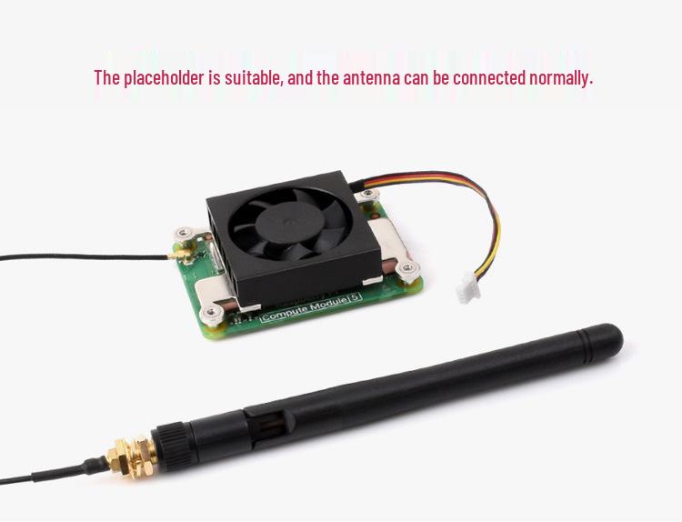 Raspberry Pi CM5 PWM Adjustable Fan with Thermal Paste & Screwdriver, 5V 1W Cooling Solution