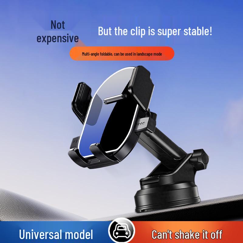 Longqi Retractable Suction Cup Car Phone Holder for Center Console Navigation