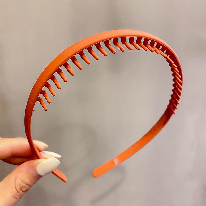 Korea Mode Lange Zahn Haarbänder Für Frauen Nicht Slip Haar Kämme Einfarbig Geometrische Lünette Femme Haar Zubehör Mädchen