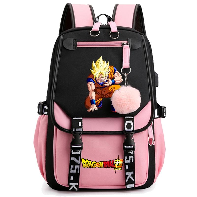 Anime Dragon Ball Bag Large Capacity Backpack for Women Anti Theft Travel Bag Back To Schoolbag for Teenager Girl Laptop Bag Women Travel Bag Mochila
