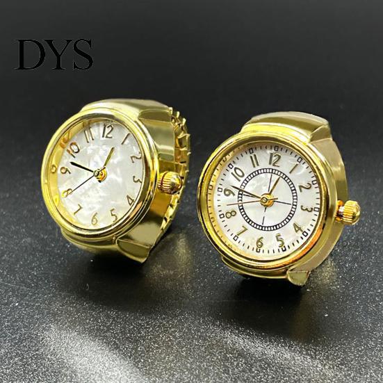 Trendy Finger Watch Ring Watches Men Women Elastic Clear Innovative Digital Round Dial Quartz for Valentine's Day Adjustable Number