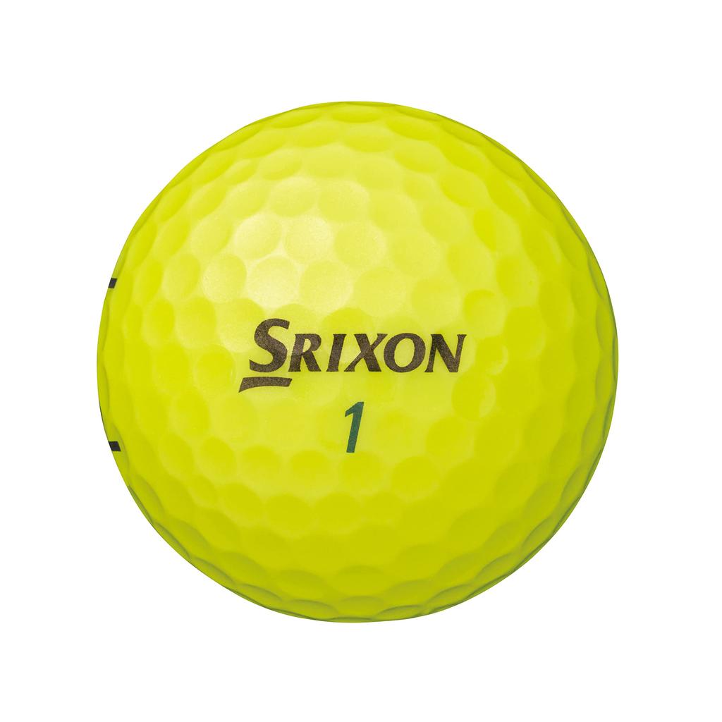 DUNLOP SRIXON Golf 2022 1 Dozen Passion Yellow TRI-STAR Balls, Model, (12 Balls),