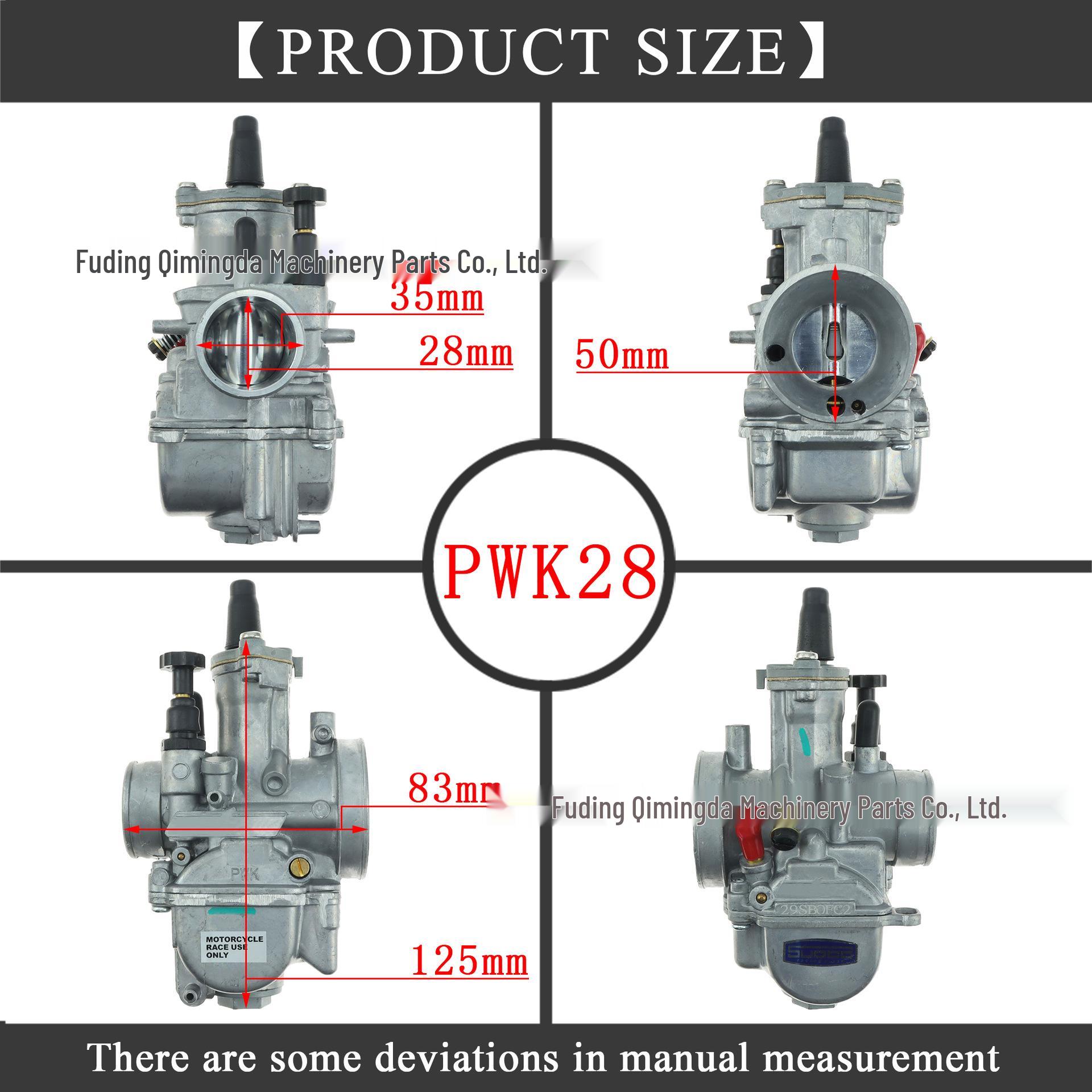 28mm Universal Racing Carburetor for Off-road Motorcycle, ATV, UTV - PWK 2T/4T