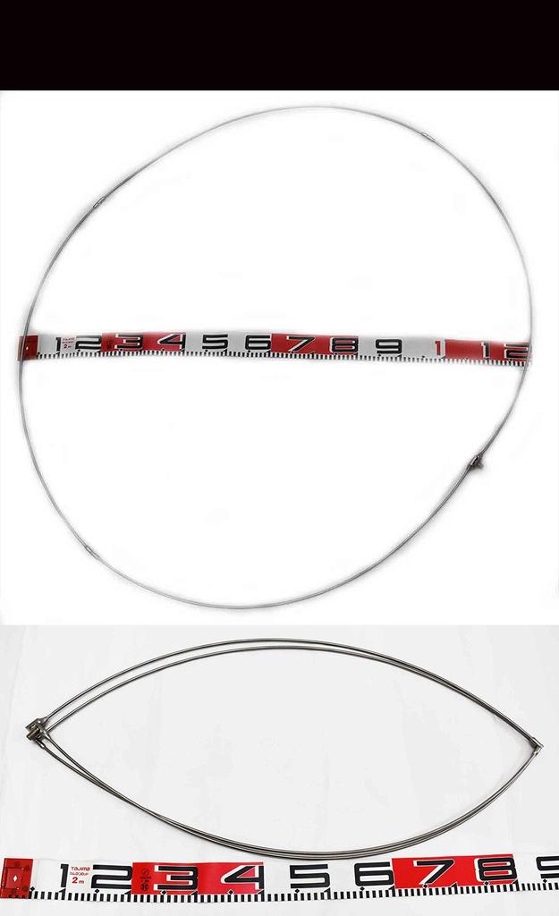 64 titanium 120cm ball frame Ultra compact landing net Four-fold (120cm)