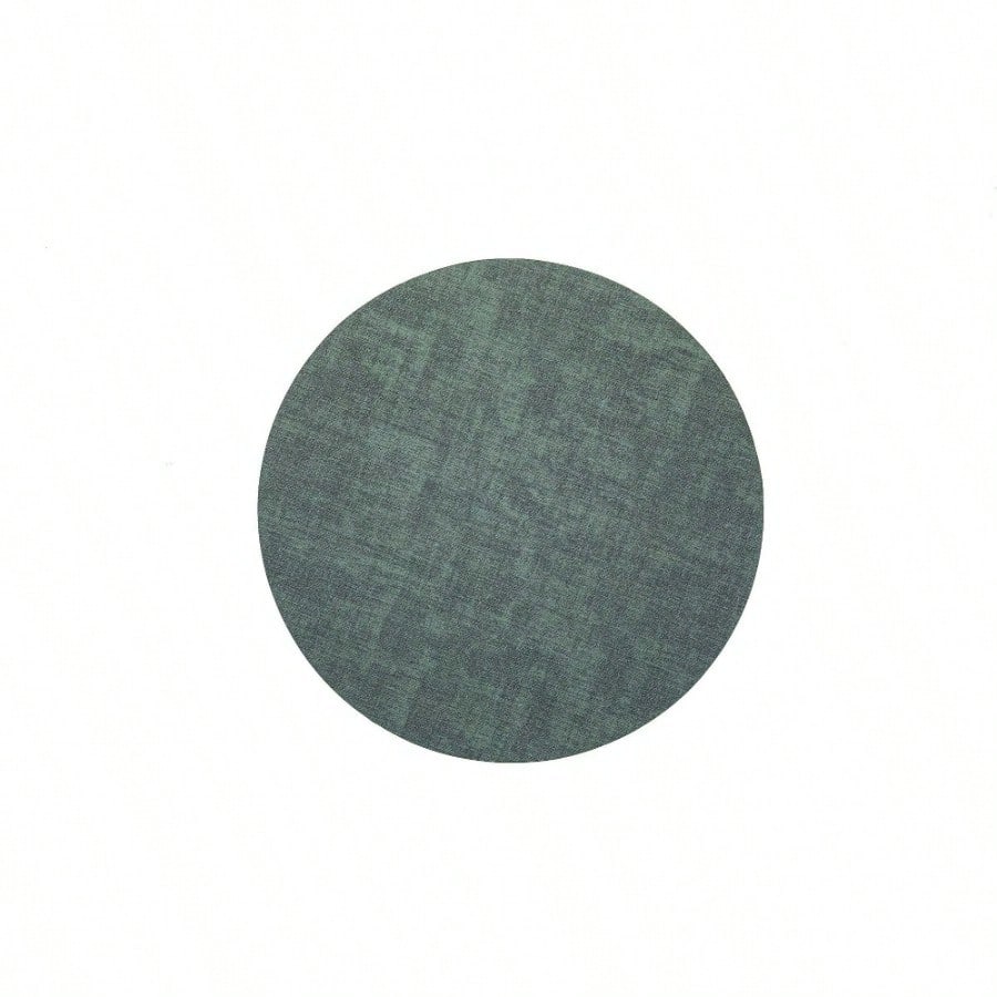 Nordic style leather placemat waterproof and oil-proof double-sided placemat home hotel round western dining mat thermal insulation mat