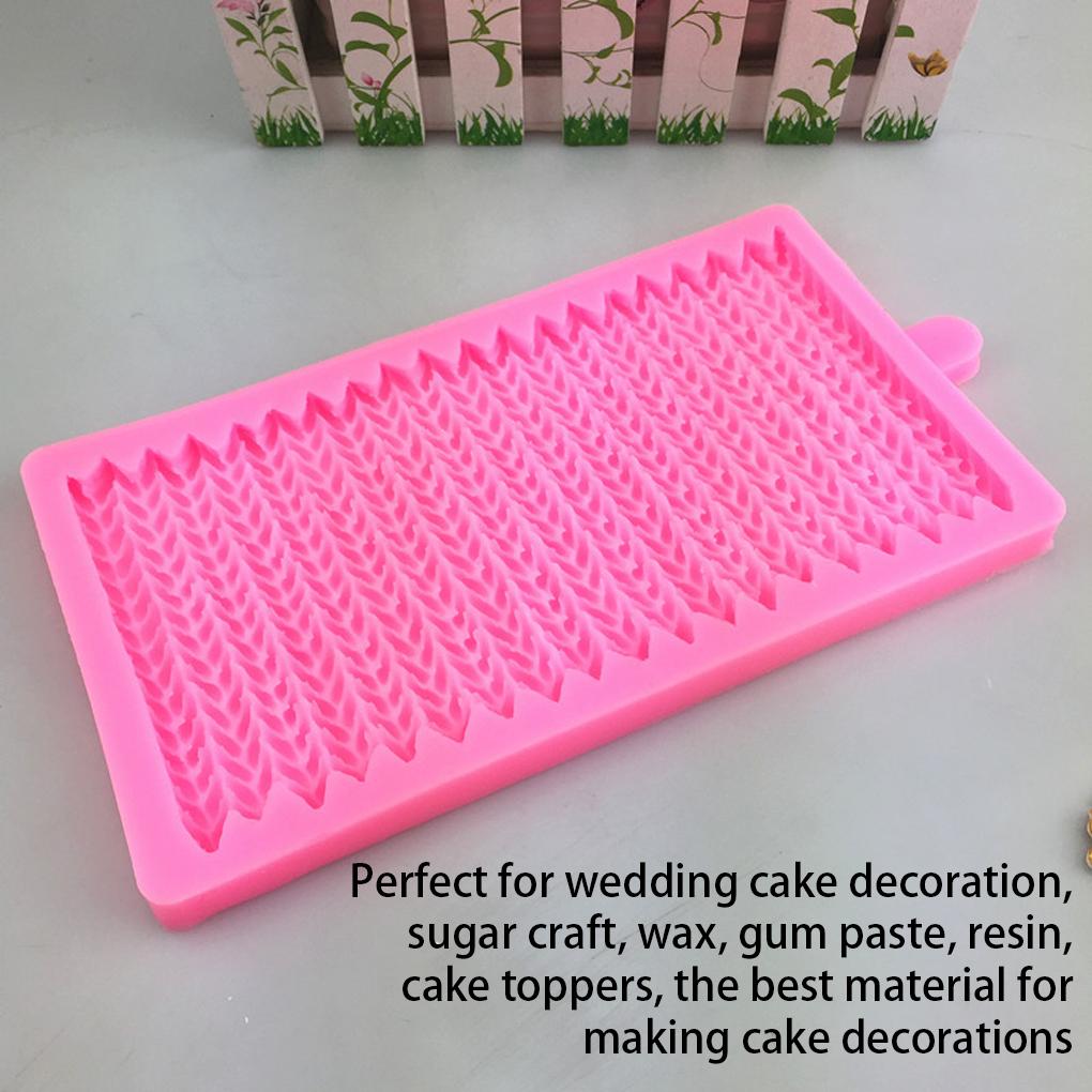 Knitting Cake Tool Silicone Molds Fondant Lace Pattern Baking Moulds Candy Self-Assembly Kitchen Sugar Chocolate Bakeware
