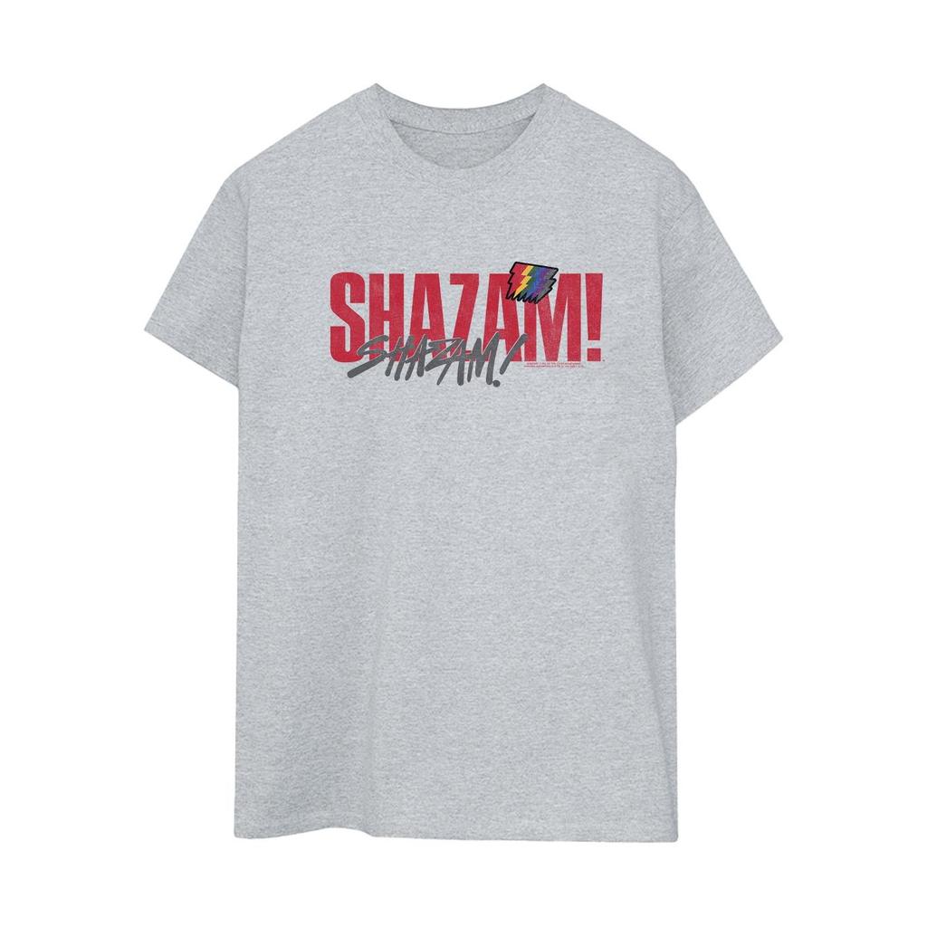 DC Comics Womens/Ladies Shazam Fury Of The Gods Pride Distress Cotton Boyfriend T-Shirt