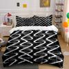 Wavy Black-and-white Lines. Bedding Sets Duvet Cover Sets Duvet Covers Pillowcases(1 * Duvet Cover 2 * Pillowcases Without Duvet Insert)