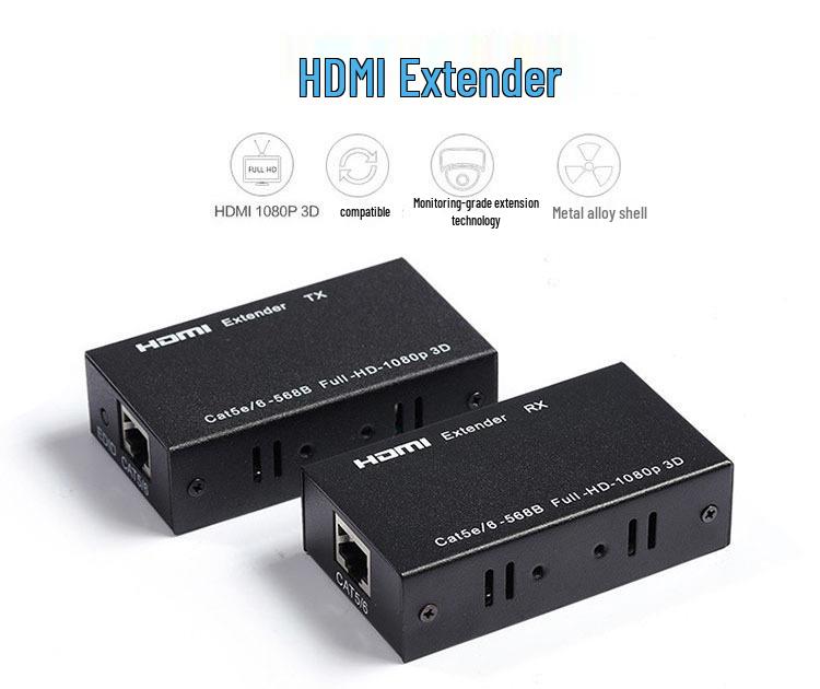 60m HDMI to RJ45 Extender - High Definition Single Network Cable