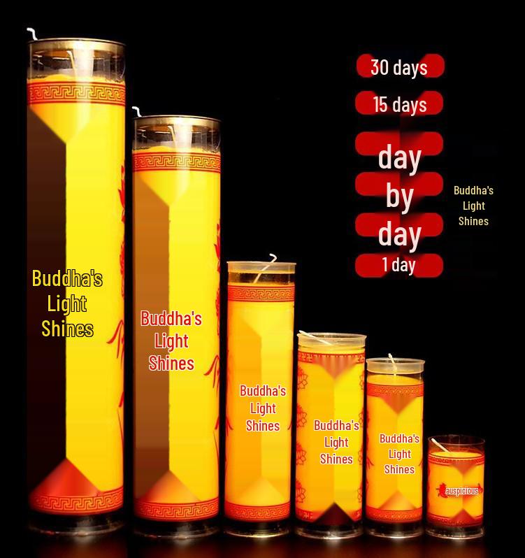Butter Lamp Candles: 1, 3, 5, 7, 15, 30-Day Variants Available