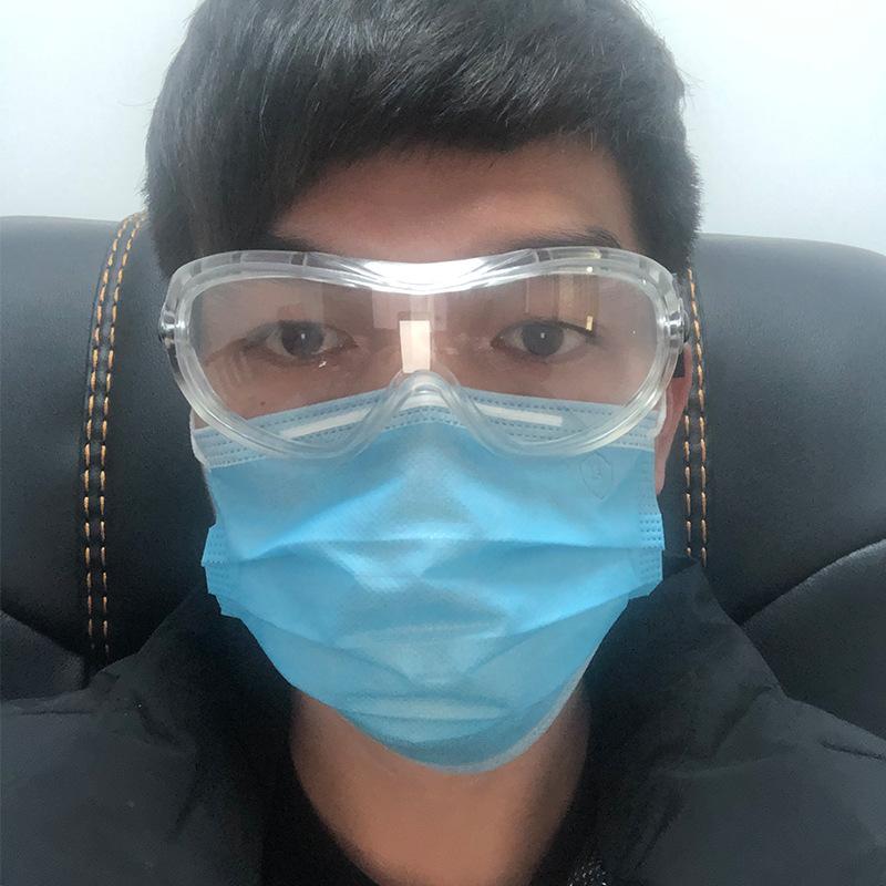 Anti-droplet, anti-splash, anti-spit eye protection goggles, windproof, dustproof, anti-fog goggles Full-coverage anti-fog go