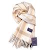 American retro green plaid scarf women's autumn and winter warm plaid imitation cashmere student couple scarf shawl men