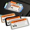 1pc Car Sun Visor Card Holder, Adhesive Clip for Parking Tickets, Receipts, Notes,Quick Access Dashboard Organizer Car Organizer