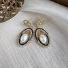Water Drop-Shaped Pearl Earrings, Super Flash Fashion Women'S Niche Face, Thin Trend And Versatile Personality Earrings