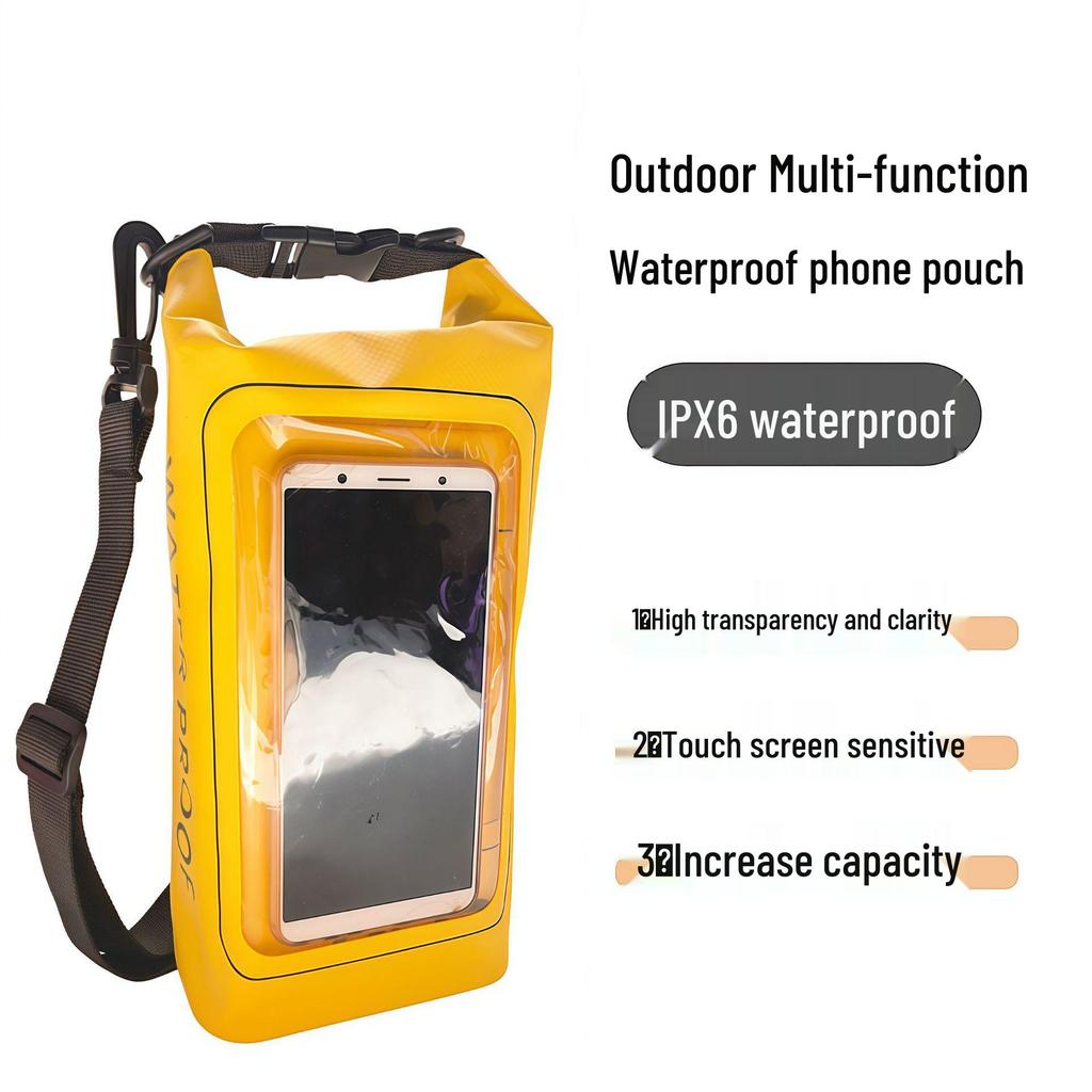 2L Wasserdichte Strand-Rafting-Tasche für Handys, 5L Große Kapazität Tragbare Umhängetasche