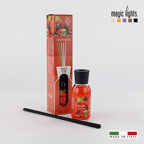 difusor aroma mikado frutos rojos 125ml magic lights