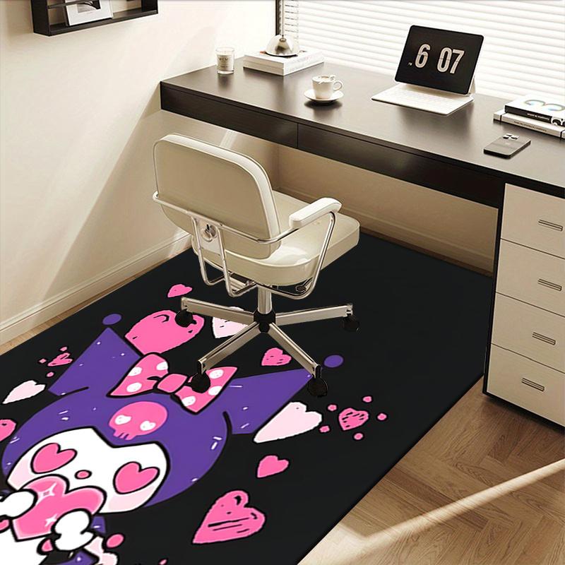 Office Rug Cute, Hearts Anti-Slip Rug, Machine Washable for Living Room, Bedroom, Office, Multiple Sizes, Bedroom Mat, Decorative Mat, Durable Mat, Li