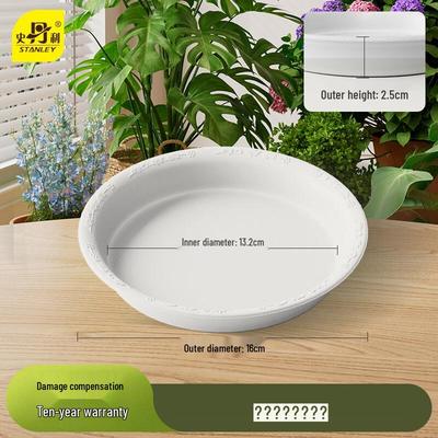 Stanley Embossed Resin Flower Pot Drip Trays (3-Pack)