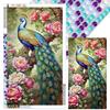 5D DIY Full Round Drill Diamond Painting Peony Peacock Kit Home Decoration