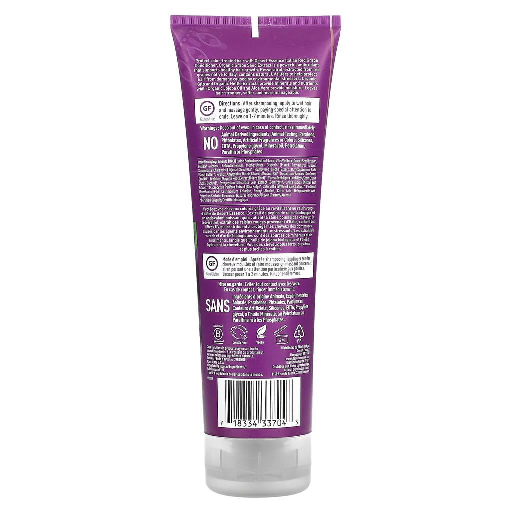 Desert Essence, Spülung, Italienische rote Traube, 8 fl oz (237 ml)