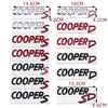 3D Metal COOPERS/D/SD Letter Badge Sticker Rear Trunk Emblem Decal High-Quality Automotive Exterior Accessories