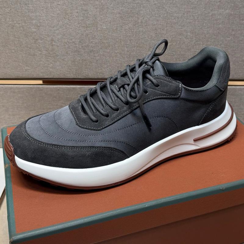 Men's waterproof casual sports shoes lace-up platform fashion trend comfortable versatile running shoes
