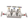 Stainless Steel 3051CD Co-Planar Flange Five-Valve Manifold for Differential Pressure Transmitter
