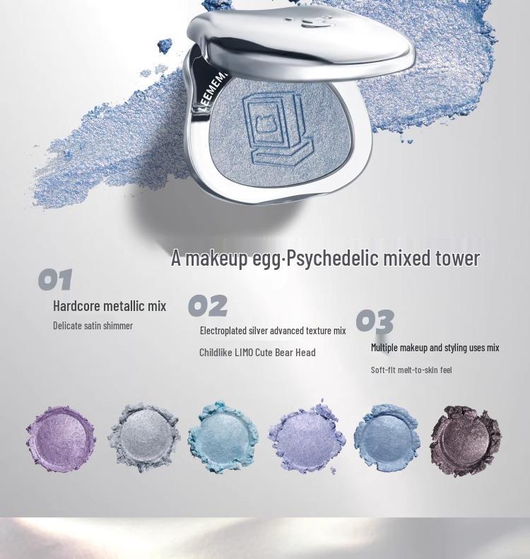 Fruit Punch Litchi Single Eyeshadow & Multi-Use Highlight Powder: Lemon Bear Dreamcore Edition