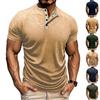 Men's Casual Stylish Textured Knitted Top - Men's Stretch Golf Sport Breathable Short-sleeved Shirt
