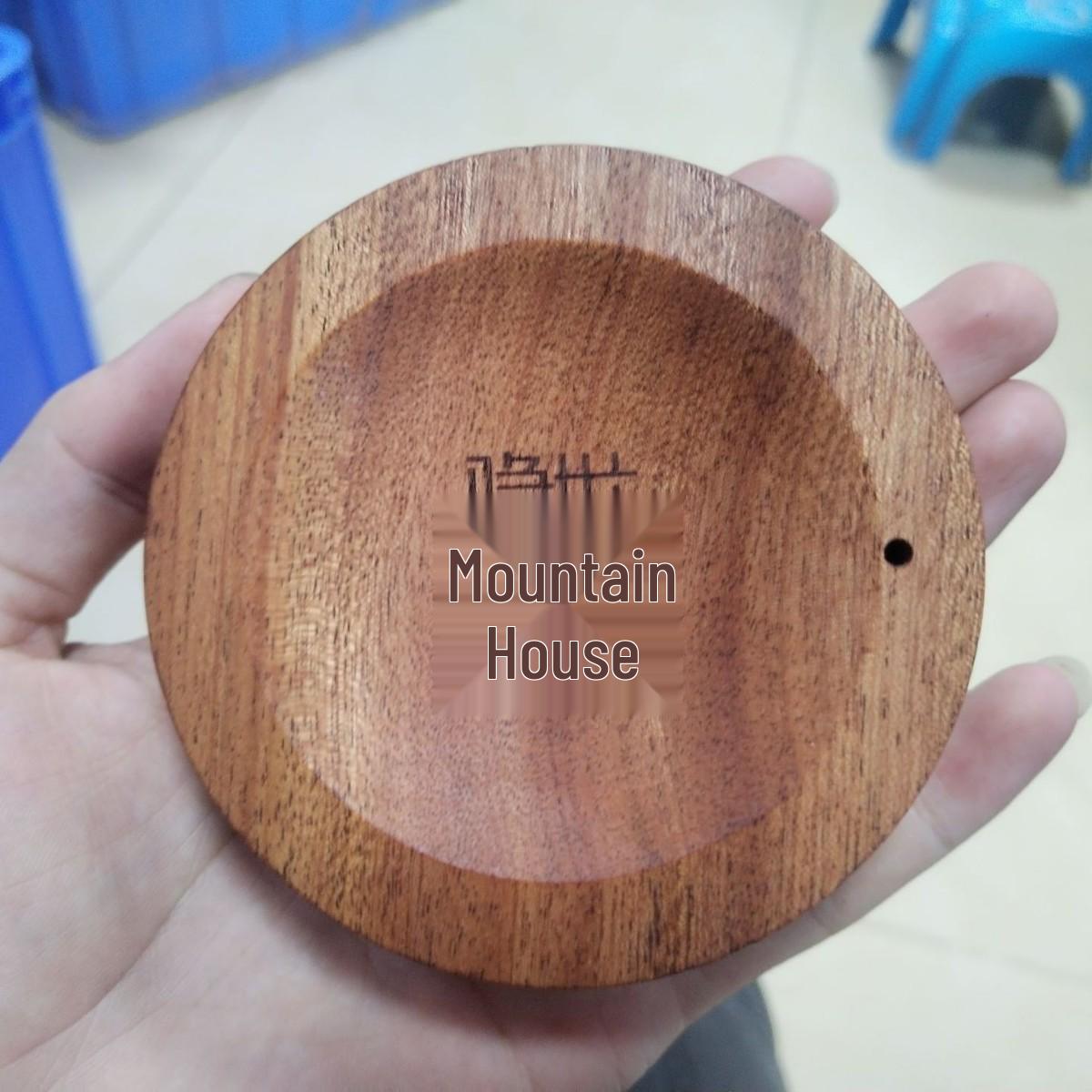 

Zen Wrought Iron & Solid Wood Incense Burner - Bamboo Stick Holder, Inverted Design for Indoor Home Decor