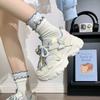 High-value butterfly dad shoes ins trendy new heightening lightweight sports dad shoes