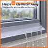 Xiaomi 1M Bendable Door Rain Drip Guard Self-adhesive Flexible Rubber Tilted Style Over Door and Window Drip Cap Rain Black Transparent