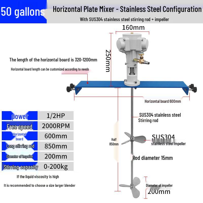 JPHZNB Pneumatic Lifting Handheld Mixer