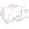 Firewood stacking aid 12 pcs silver 34 x 10 x 15 cm steel