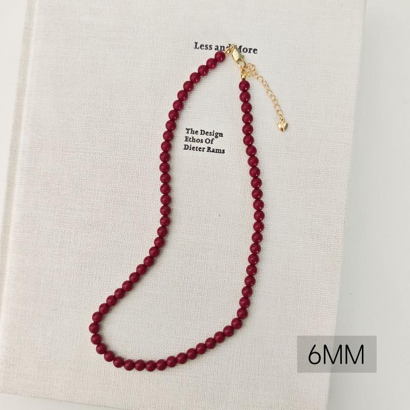 French round Shijia pearl necklace New Internet celebrity necklace Sweater chain Literary retro fashion necklace