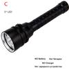 D2 Diving Flashlight Safety Dive Light Torch T6 Underwater Scuba Flashlights 100M for Under Water Sports Outdoor Cycling fishing