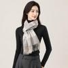 Tianshan 100% Cashmere Plaid Scarf