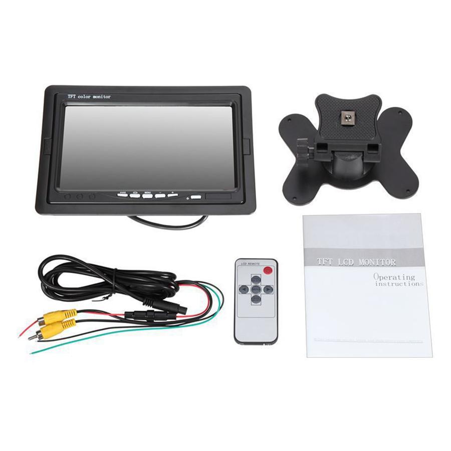 4CH Car Mobile DVR Security Video Recorder w/Cameras LCD Monitor Panoramic 360°