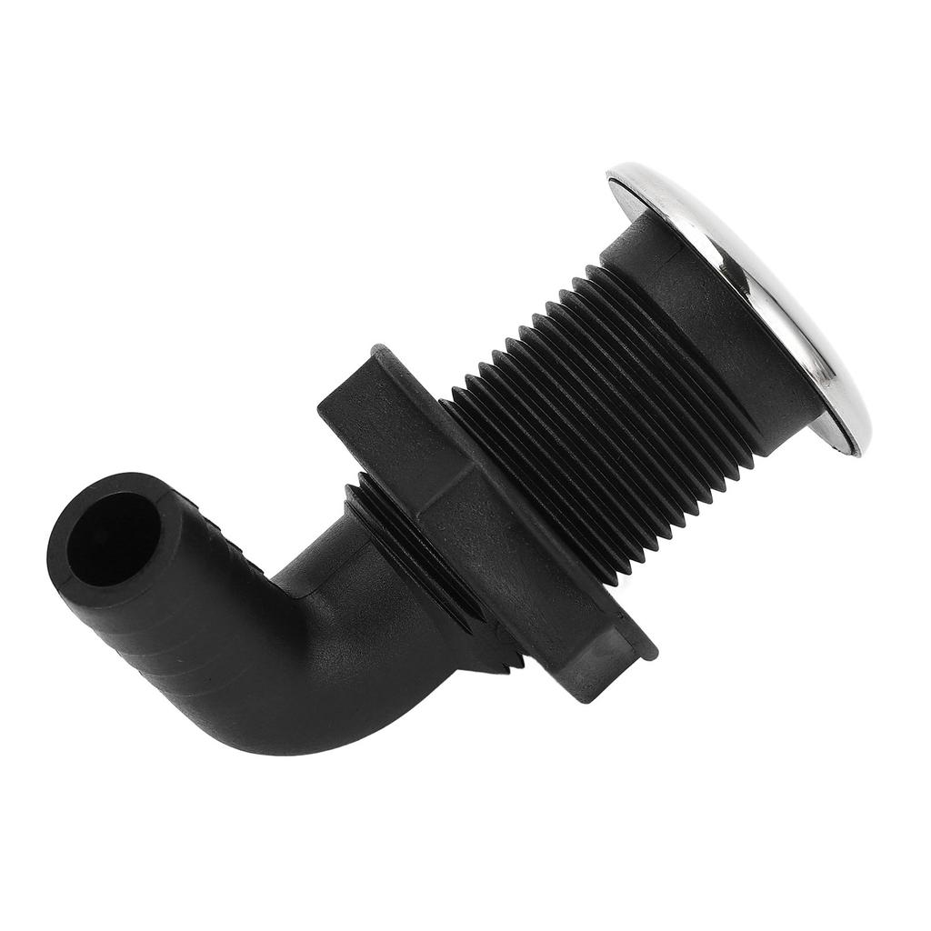 3 4in Thru Hull Fitting Nylon Leakproof High Toughness Thru Hull Hose Connection for Boat Marine 90 Degree Elbow
