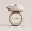 Silicone Door Handle Impact Pad Anti-Shock Punch-free Wall Protector Cartoon Silent Door Handle Anti-collision Ring