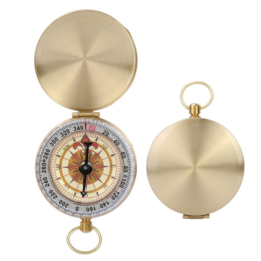 

Мини-карманный светящийся металлический водонепроницаемый портативный компас для кемпинга на открытом воздухе