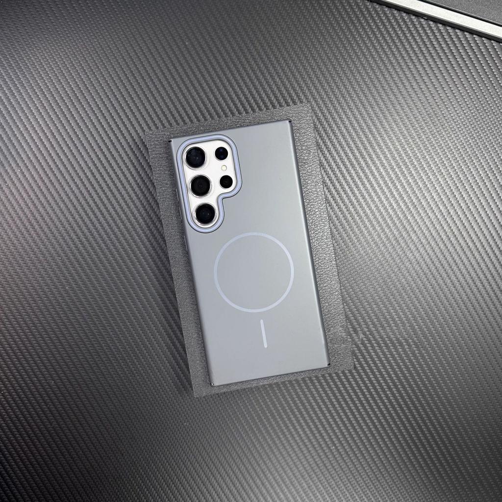 Geeignet für Samsung Galaxy S25ultra Feiner Magnetischer Saugring Handyhülle Matte Hautgefühl Schlicht Sturzsicher S24 Ultradünn