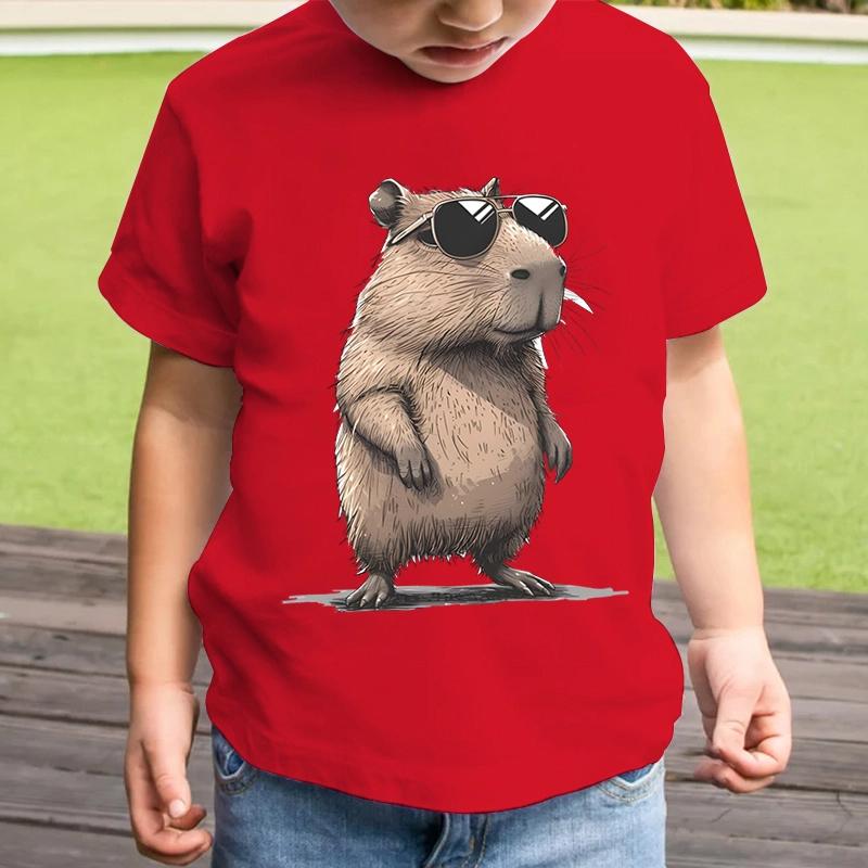 Groundhog Printed Summer Colorful T-shirts for Teenagers and Children Boys and Girls Fun High Quality Short Sleeves Tops T-shirt