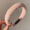 2023 Pink High Crown Headband & Hair Clips Set for Girls - Wide Edge Beauty Accessory