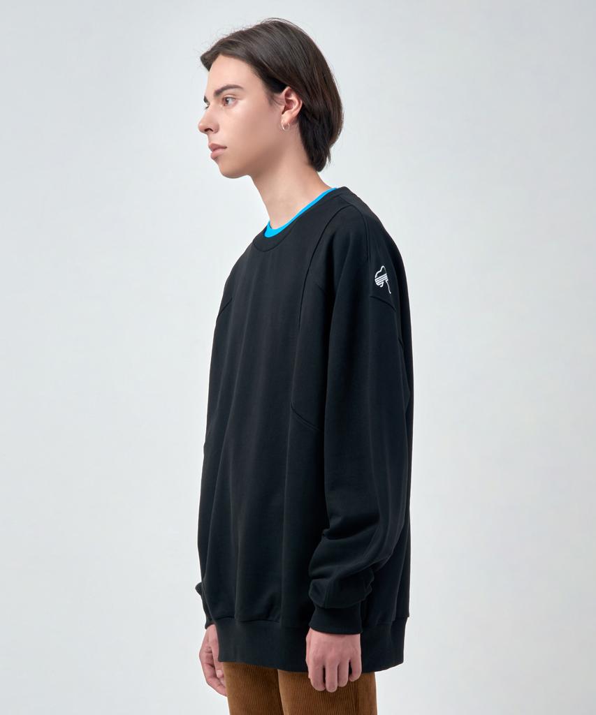 SSQR Unisex Embroidered Sweatshirt Zoc_02_Black_Large