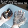 Reusable Kitchen Rust Remover Cleaning Brush Stainless Steel Scrubber Washing Net For Home Cookware Daily Cleaning Use